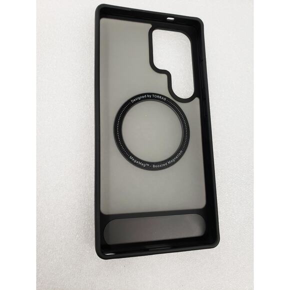 Torras Stand Case For Samsung Galaxy S25 Ultra w kickstand Matte Frost Black - Picture 5 of 12